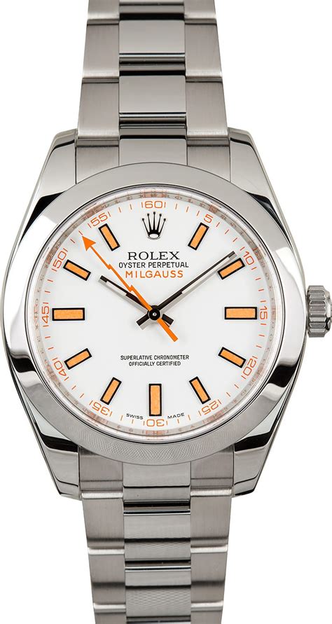 116400 rolex|rolex milgauss 116400 white.